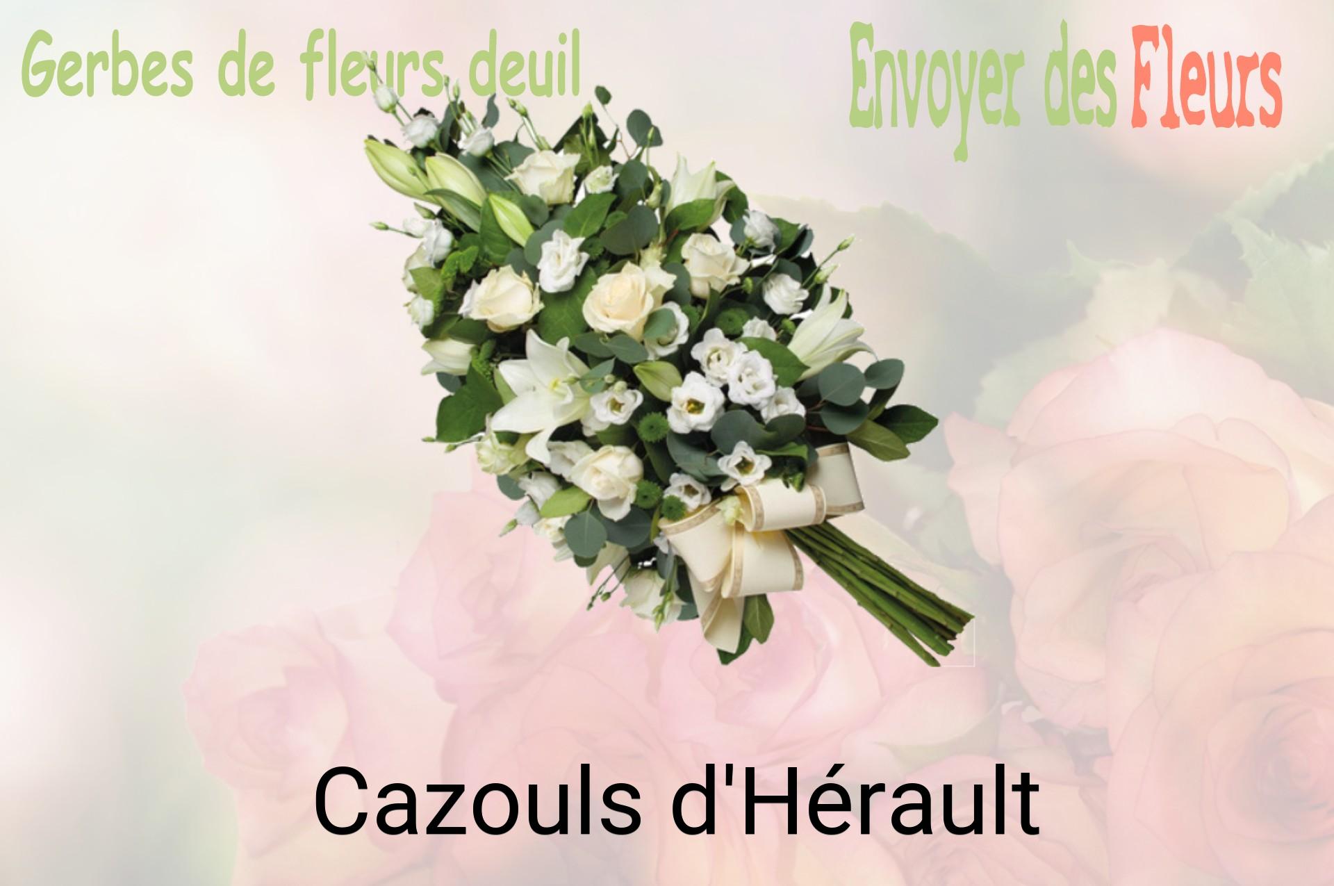Gerbe de fleurs de deuil livrée à Cazouls-d'Hérault